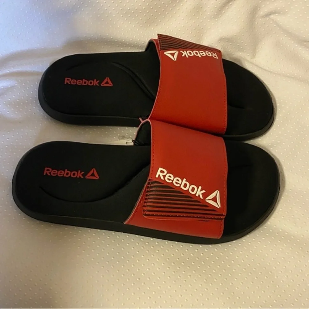 Reebok Shoes Sandals Boys Size 5 Slip On Slides New‎ Lightweight Adjustable